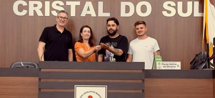 C&acirc;mara de Vereadores de Cristal do Sul realiza transi&ccedil;&atilde;o da Presid&ecirc;ncia